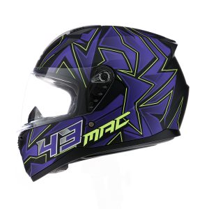 Casco Bass Kinks Negro Violeta