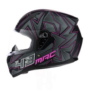Casco Bass Kinks Gris Rosa