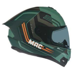 Casco MAC Volt 070 Wiberg Edición Especial Visor Extra / Verde / Negro / Mate