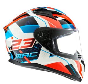 Casco Mac Speed Witz Rojo  Blanco
