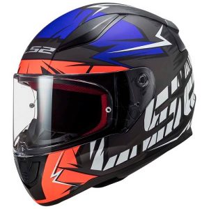 Casco FF353 Cromo Mat Flu Orange Blue