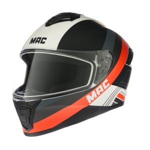Casco MAC FF801 Starter Winexzor Negro / Blanco / Rojo Mate