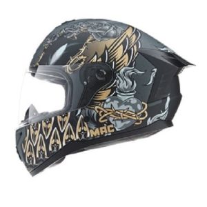 Casco 070 Volt Lovepredator Negro/Dorado