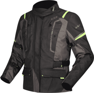 Campera LS2 Narvik Mujer Negra / Gris /Amarillo