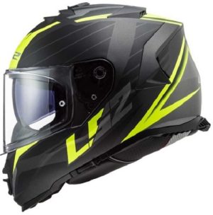 Casco 800 Storm Nerve Negro Amarillo