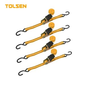 Eslingas De Seguridad 4 Piezas Ind. 25mmx5m TOL62254
