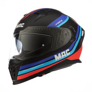 Casco Mac Force Ottis Negro/Azul/Rojo